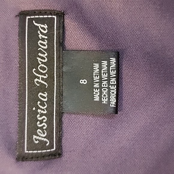 NWT Jessica Howard Gray Sparkle Cocktail Dress Size 8 - Picture 5 of 9